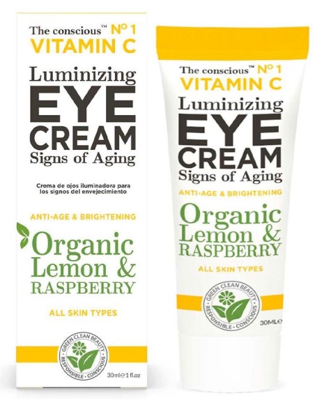 Vitamin C Luminizing Eye Cream Organic Lemon %26 Raspberry 30 Ml