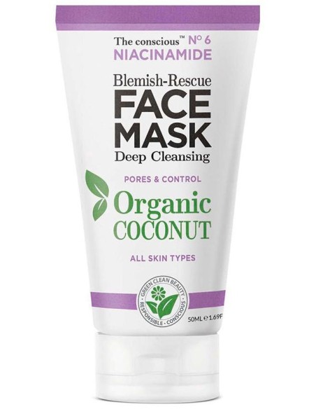 Niacinamide Blemish-Rescue Face Mask Organic Coconut 50 Ml