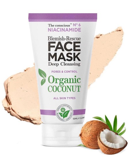 Niacinamide Blemish-Rescue Face Mask Organic Coconut 50 Ml