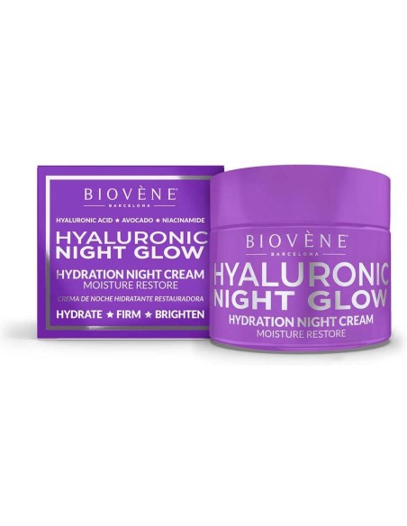 Hyaluronic Night Glow Hydration Night Cream Moisture Restore 50 Ml