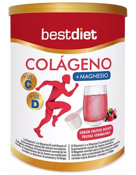 Colágeno Con Magnesio En Polvo Sabor Frutos Rojos 250 Gr