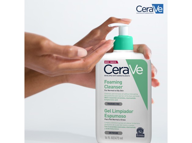 Cerave Gel Limpiador Espumoso 473 ml