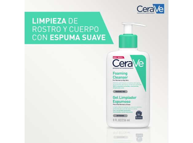 Cerave Gel Limpiador Espumoso 236 ml