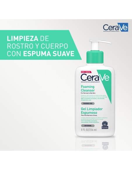 Cerave Gel Limpiador Espumoso 236 ml
