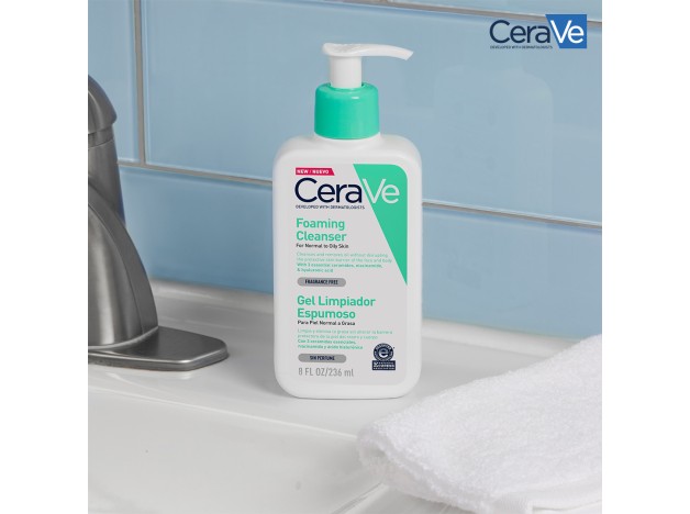 Cerave Gel Limpiador Espumoso 236 ml
