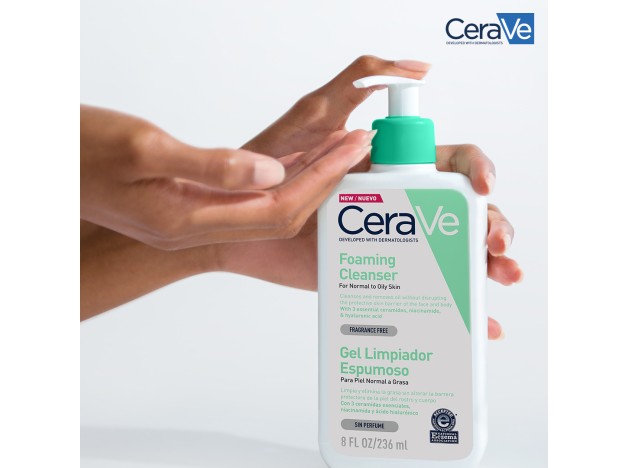 Cerave Gel Limpiador Espumoso 236 ml