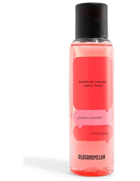 Aceite De Masaje Fresa, Aceites Erótica Platanomelón - Perfumes Club