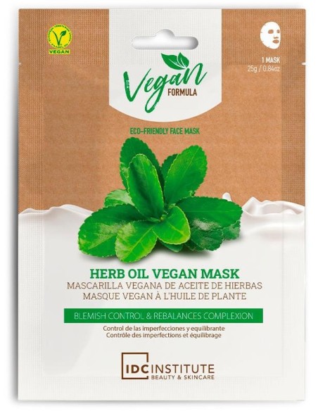 Idc Institute Herb Oil Vegan Mask Blemish Control %26 Rebalances Complexion 25G