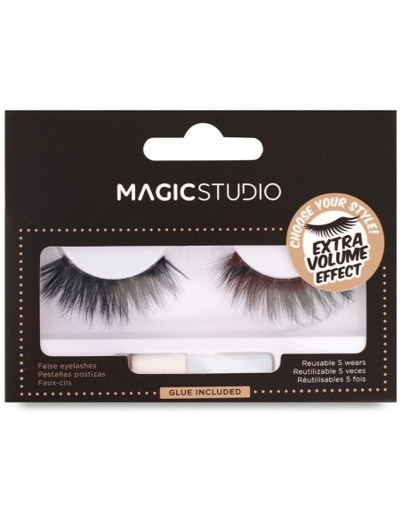 Magic Studio Faux Mink Eyelashes Vegan Extra Volume Effect 1Ud