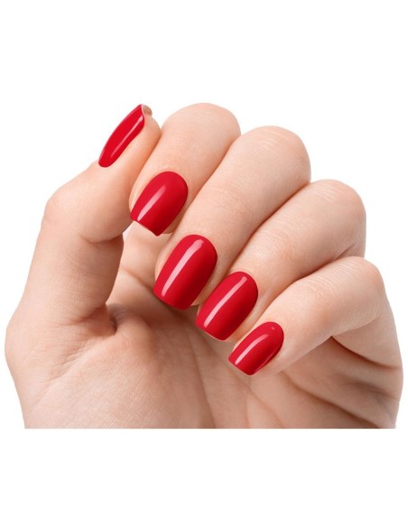 Láminas De Uñas De Gel Crimson Red Premium Luxe Solid Rojo 20 U