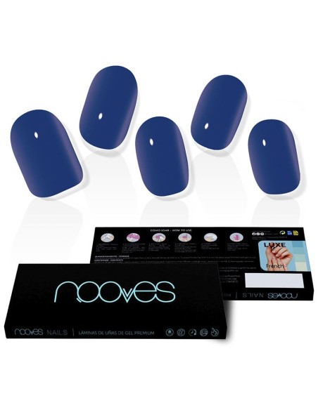 Láminas De Uñas De Gel Eaux Profondes Premium Luxe Solid Color 20 U