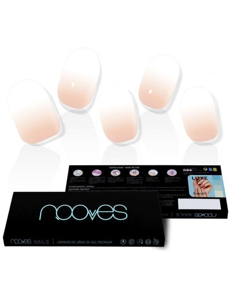 Láminas De Uñas De Gel Nude Baby Boomer Premium Luxe Gradient 20 U