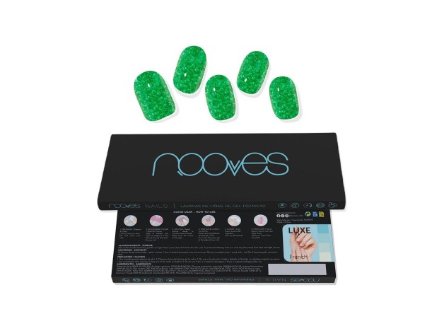 Láminas De Uñas De Gel Jade Glitter Glam...