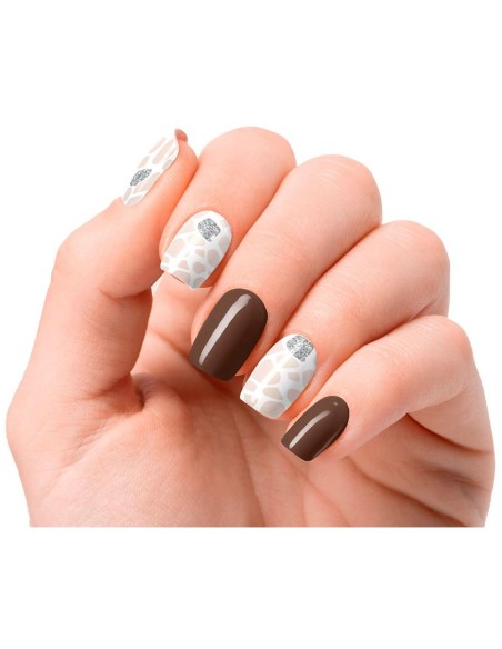 Láminas De Uñas De Gel Suzanne Premium Glam Glitter 20 U