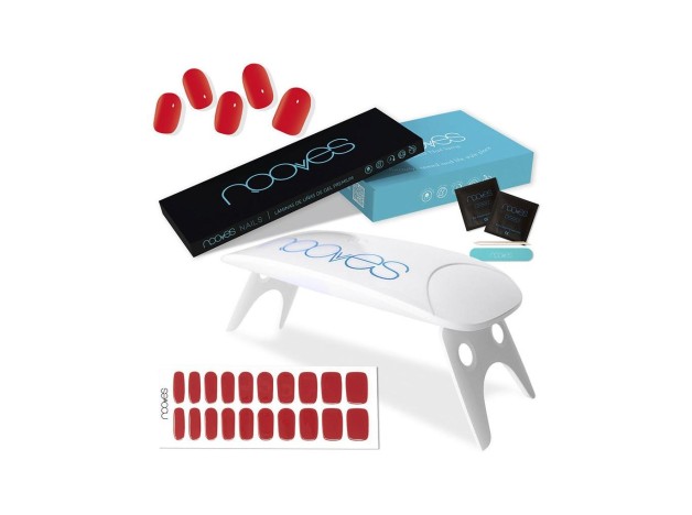 Nooves Láminas Uñas Gel Premium Estuche Rojo 5Uds