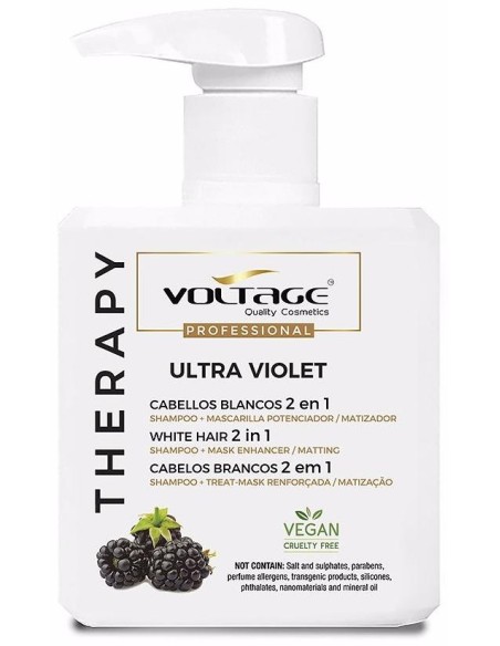 Therapy Ultra Violet Cabellos Blancos 2 En 1 Champú-Mascarilla 500 Ml