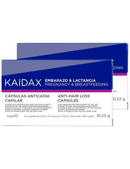 Kaidax Cápsulas Embarazo 26 Lactancia Pack 2 X 60 Cápsulas