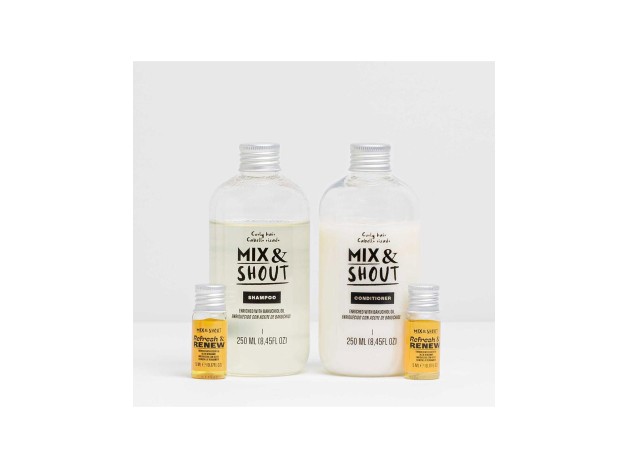 Mix %26 Shout Rutina Rizado Reparador Set 4Uds
