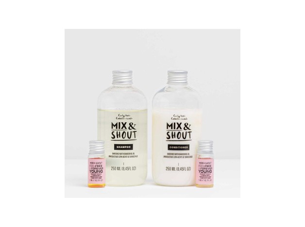 Mix %26 Shout Rutina Rizado Fortalecedor Set 4Uds