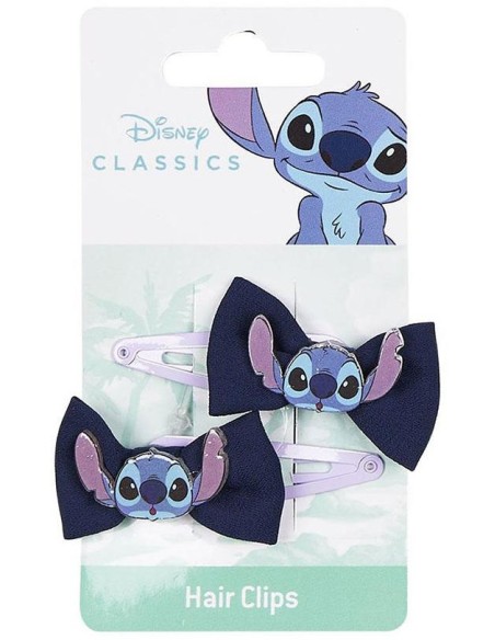 Clips Lazo Disney Stitch 7,4 X 12 ,5 X 2 Cm 2 U