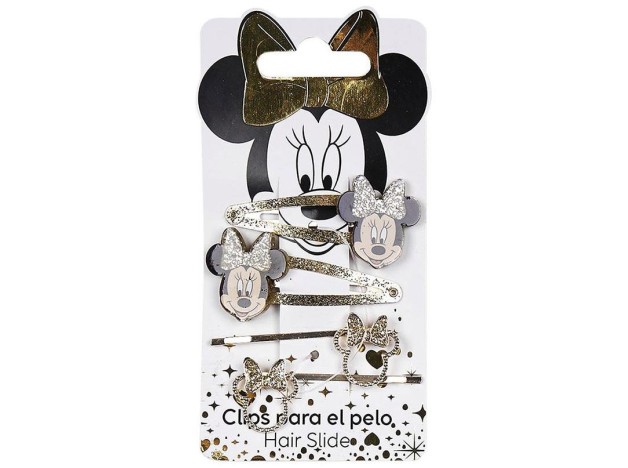 Disney Minnie Clips Golden Lasso 7.4X12.5X2Cm 4Uds