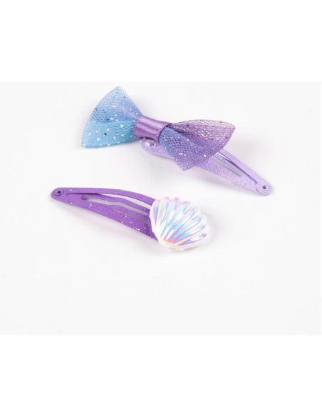 Clips La Sirenita 7,4 X 12,5 X 2 Cm 4 U