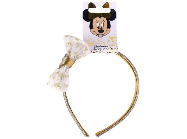 Inca Diadema Lazo Minnie 12X14X5Cm Dorado 1Ud