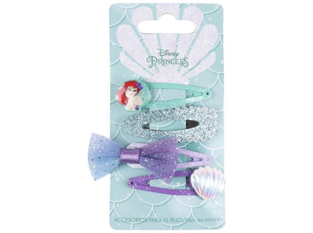 Clips La Sirenita 7,4 X 12,5 X 2 Cm 4 U