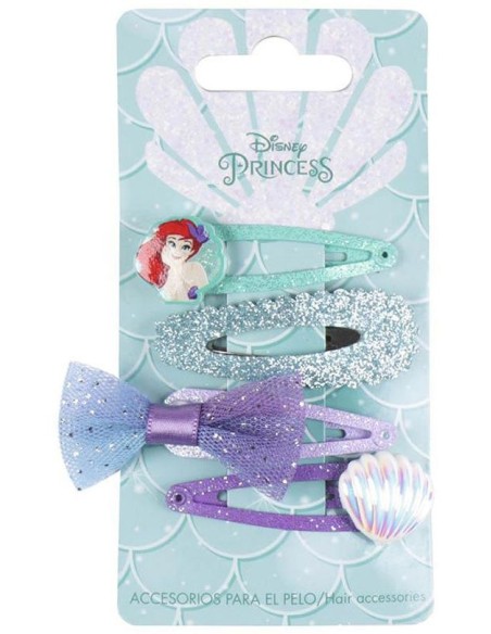 Clips La Sirenita 7,4 X 12,5 X 2 Cm 4 U