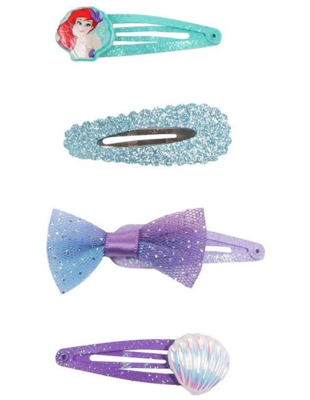 Clips La Sirenita 7,4 X 12,5 X 2 Cm 4 U