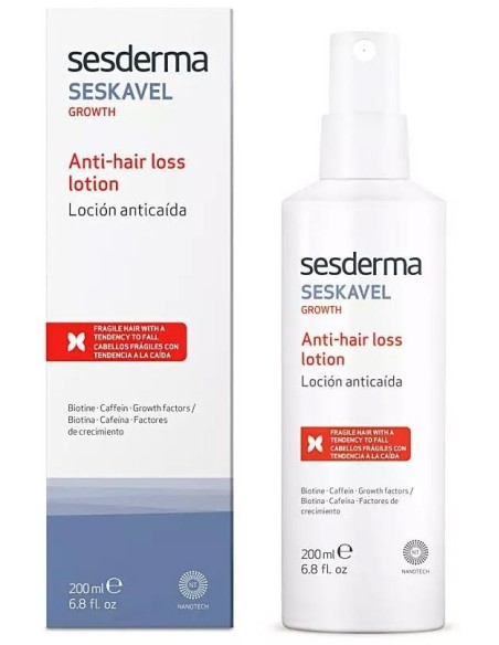 Sesderma Seskavel Growth Loción Capilar Anticaída, 200 Ml