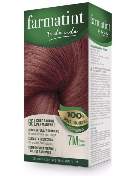 Farmatint Gel Coloración Permanente 7M-Rubio Caoba 5 U