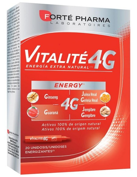 Forté Pharma Vitalité 4G Energy, 20 Uds