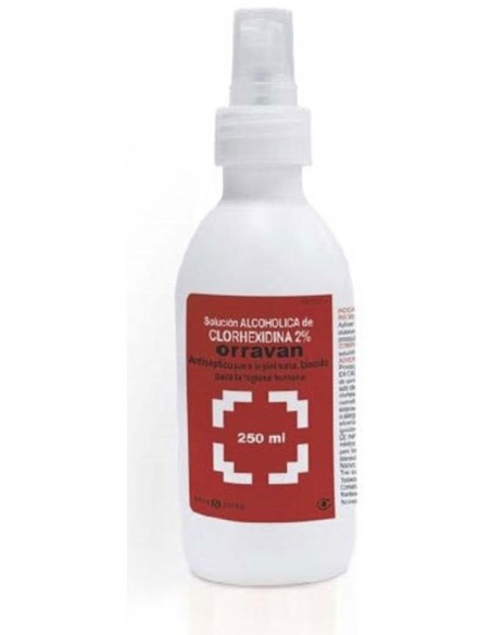 Orravan Clorhexidina 2% Solución Alcohólica, 250 Ml