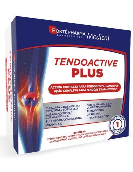 Tendoactive Plus Acción Completa Para Tendones Y Ligamentos 20 Sticks