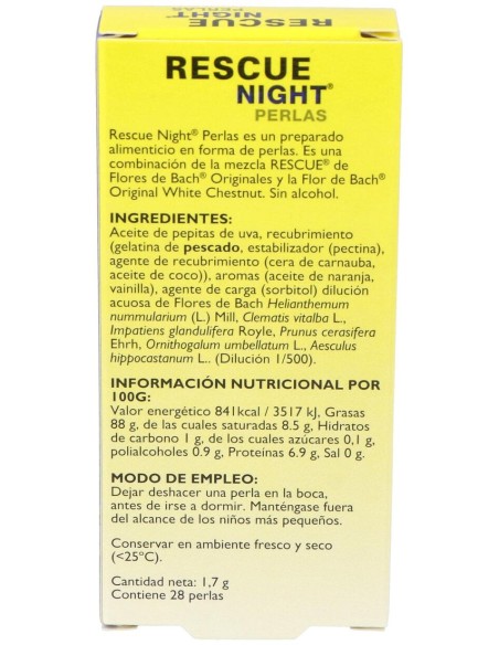 Rescue Night 28Perlas Flores Bach