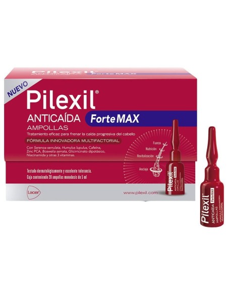 Pilexil Forte Max Ampollas Anticaída 20 X 5 Ml