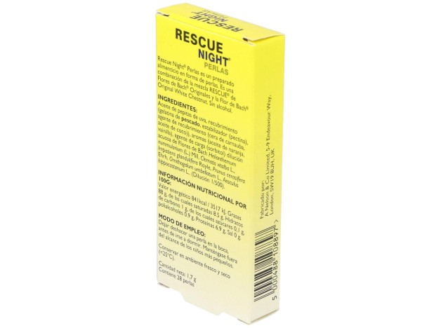 Rescue Night 28Perlas Flores Bach