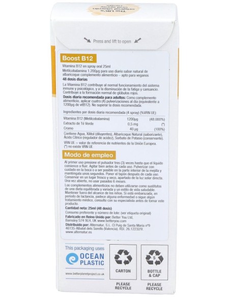 Betteryou Boost B12 Spray 25Ml