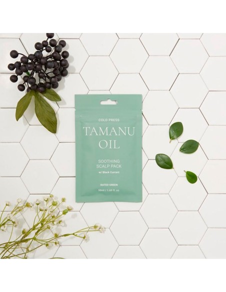 Rated Green Cold Press Tamanu Oil Soothing Scalp Pack 50Ml
