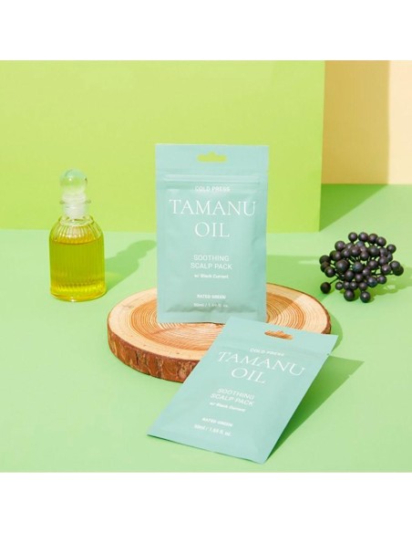 Rated Green Cold Press Tamanu Oil Soothing Scalp Pack 50Ml