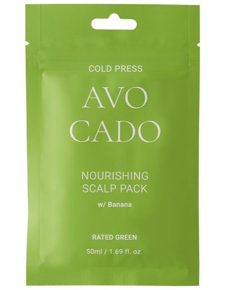 Rated Green Cold Press Avocado Nourishing Scalp Pack 50Ml
