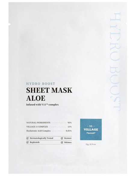 Village 11 Factory Hydro Boost Sheet Mask Aloe 21G