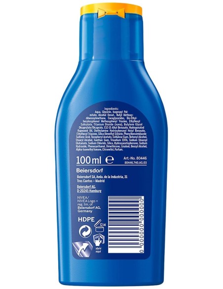 Nivea Sun Protege %26 Hidrata Leche Spf50+ 100Ml