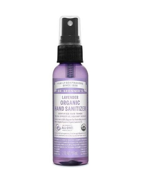Dr Bronner'S Spray Desinfectante Orgánico Manos Lavanda 60Ml