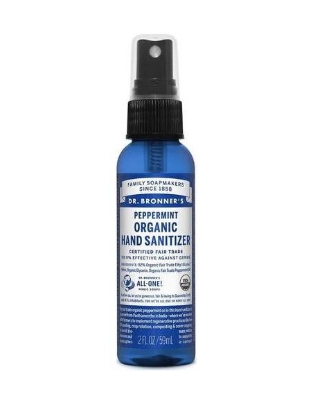 Dr. Bronner'S Organic Peppermint Hand Sanitiser 59Ml
