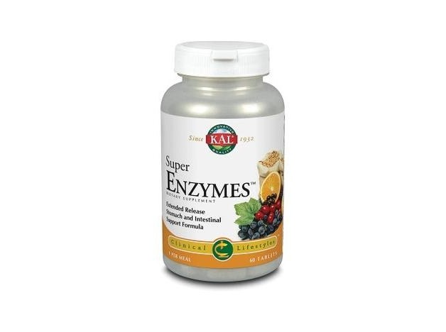 Kal Suplementos Super Enzymes Acción Prolongada...