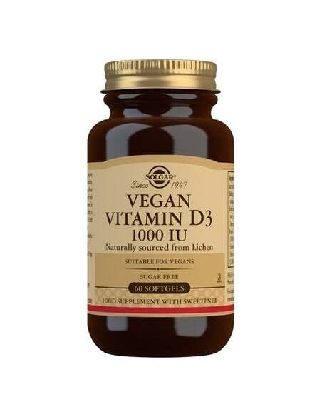 Vitamina D3 Vegana 1000Ui Cápsulas Blandas 60 U