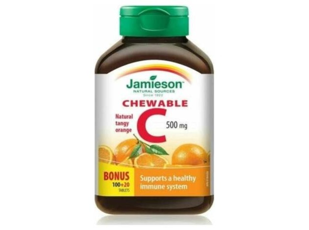 Jamieson Vitamina C 500Mg Naranja Masticable...