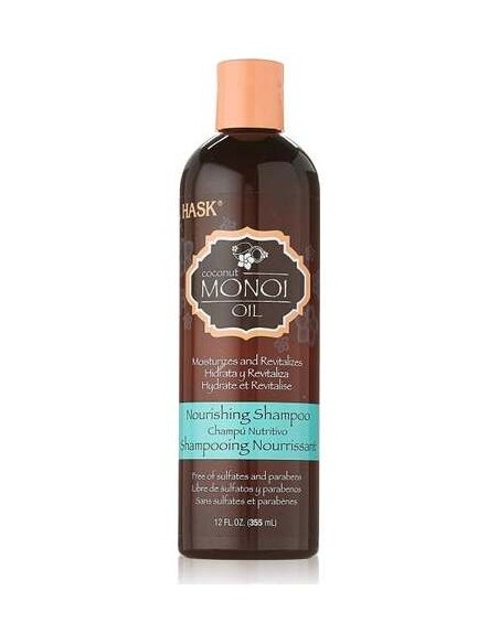 Hask Monoi Champú Aceite De Coco Nutritivo 355Ml